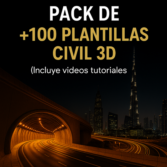 PACK DE +100 PLANTILLAS CIVIL 3D