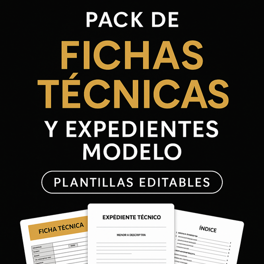 PACK DE FICHAS Y EXPEDIENTES TECNICOS