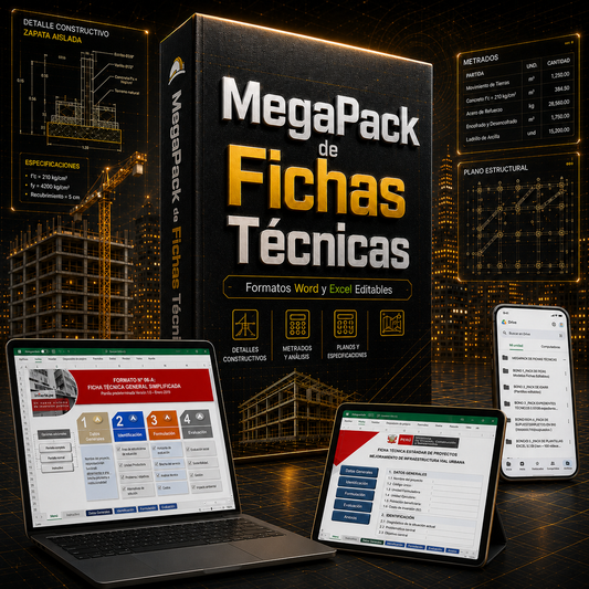 MegaPack de Fichas Técnicas: Formatos Word y Excel Editables✅