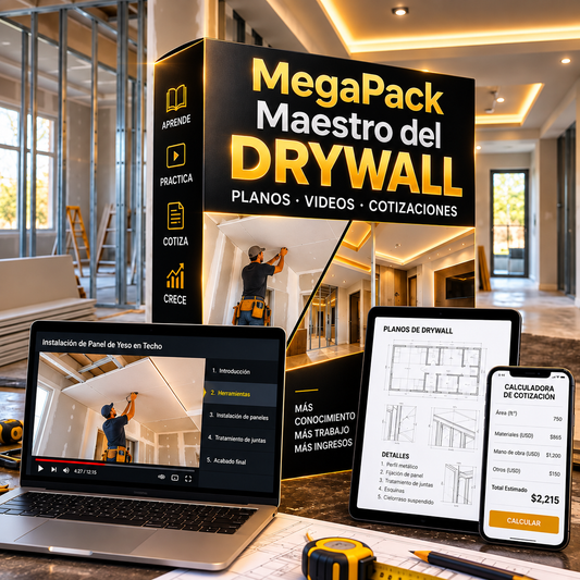 ✅ Megapack: Maestro del DRYWALL👷‍♂️🧱